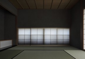 植物染めの障子 染司よしおか制作 植物染めの障子